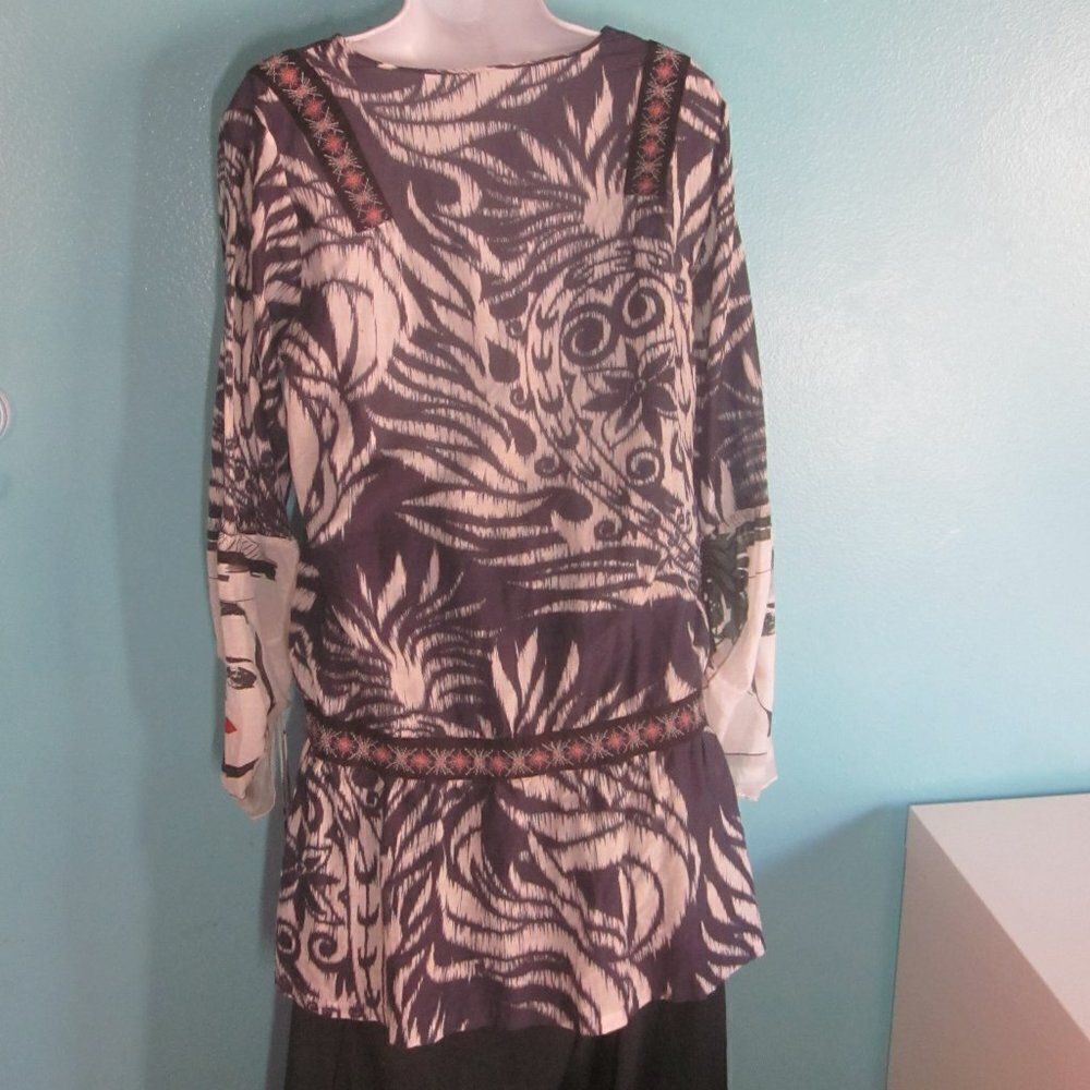 Custo Barcelona Size 3 Lightweight Tunic Mini Dress Swim Coverup Women Size M L - Picture 14 of 14